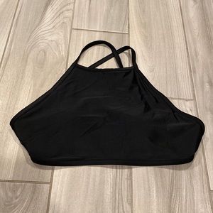 Aerie high neck bikini top L